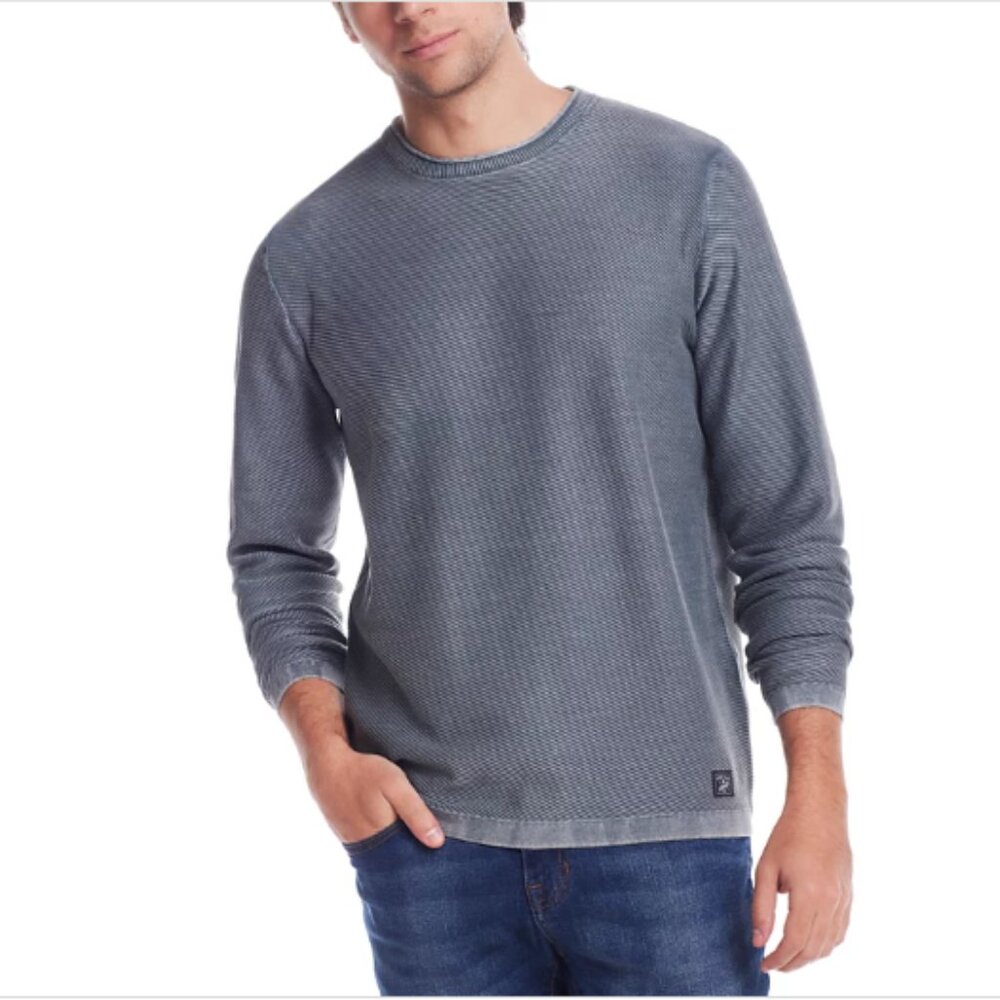 Weatherproof Vintage Men's Twill Stonewash Crewneck Sweater Sz XXL NWT